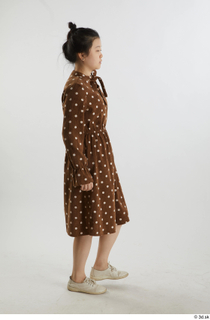 Aera  1 brown dots dress casual dressed side view…